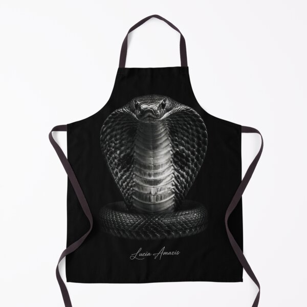 Item preview, Silent Majesty – Fine Art Animal Portraits Monochrome - King Cobra designed and sold by Lucia Amaris Art.