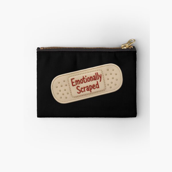 Item preview, Emotionally Scraped Vintage Embroidered Bandage Patch Sticker designed and sold by FestivityFinds.
