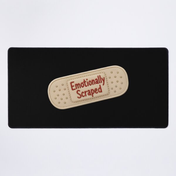 Item preview, Emotionally Scraped Vintage Embroidered Bandage Patch Sticker designed and sold by FestivityFinds.