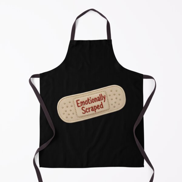 Item preview, Emotionally Scraped Vintage Embroidered Bandage Patch Sticker designed and sold by FestivityFinds.