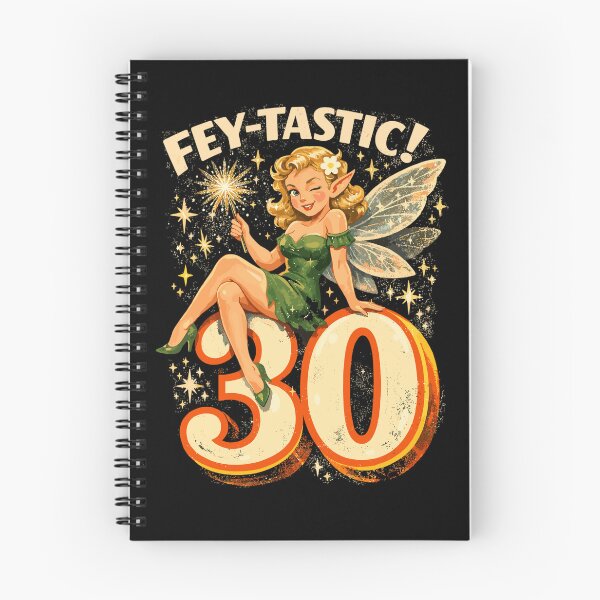 Item preview, Fey-tastic: Retro 30th Birthday Fairy & Elf designed and sold by Pineapple-Tree.