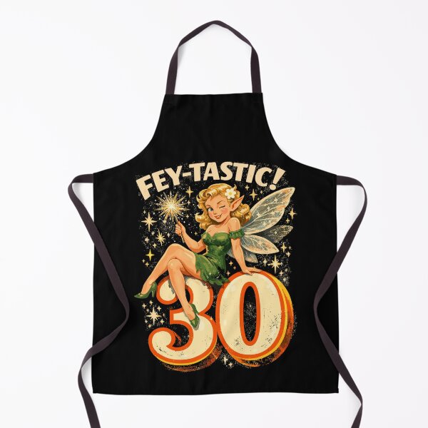 Item preview, Fey-tastic: Retro 30th Birthday Fairy & Elf designed and sold by Pineapple-Tree.