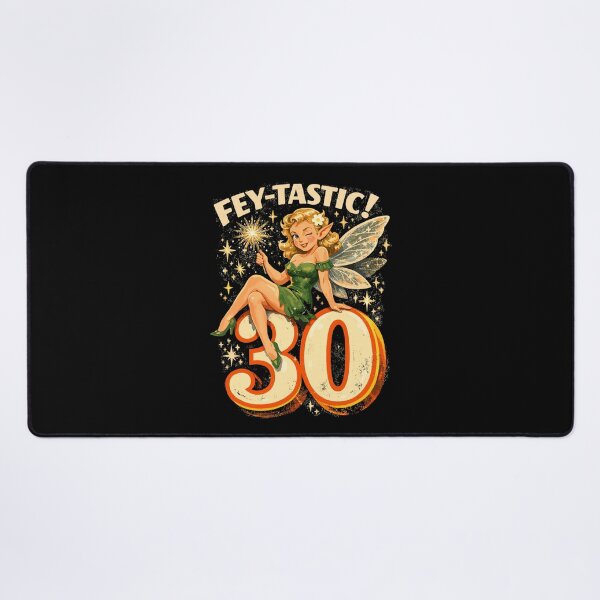 Item preview, Fey-tastic: Retro 30th Birthday Fairy & Elf designed and sold by Pineapple-Tree.