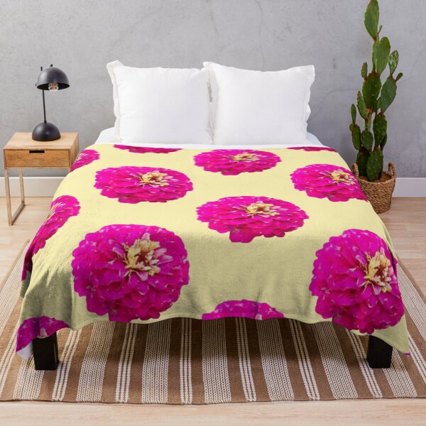 Item preview, Isolated Bright Pink Magenta Zinnia Macro Floral Graphic Cutout designed and sold by BalkanBloom.