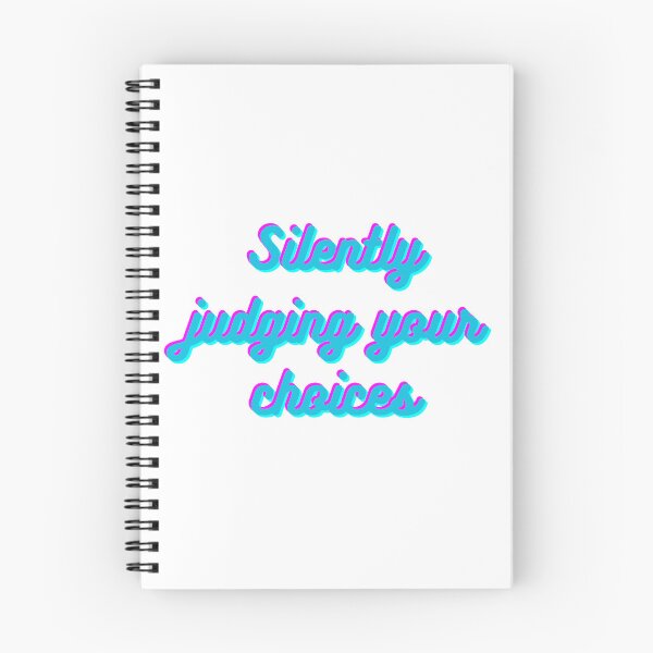 Item preview, Silently Judging Your Choices - Aesthetic Quote designed and sold by NotYourClub.