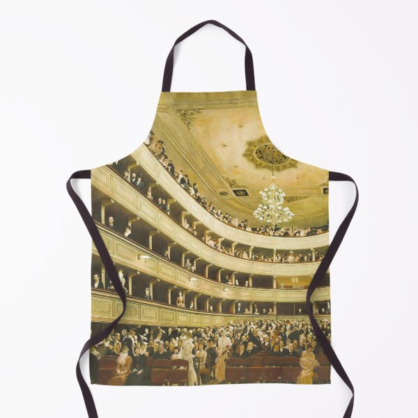 Item preview, Gustav Klimt Auditorium of the old Burgtheater interior cityscape (architectural interior) fine art classic painting designed and sold by Jéanpaul Ferro.