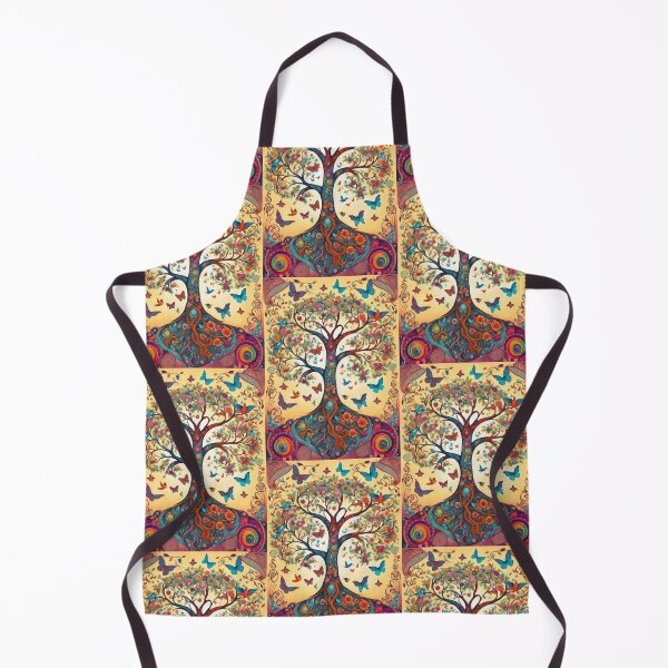Item preview, Tree of Life Folk Art Butterfly Illustration designed and sold by pinkal.