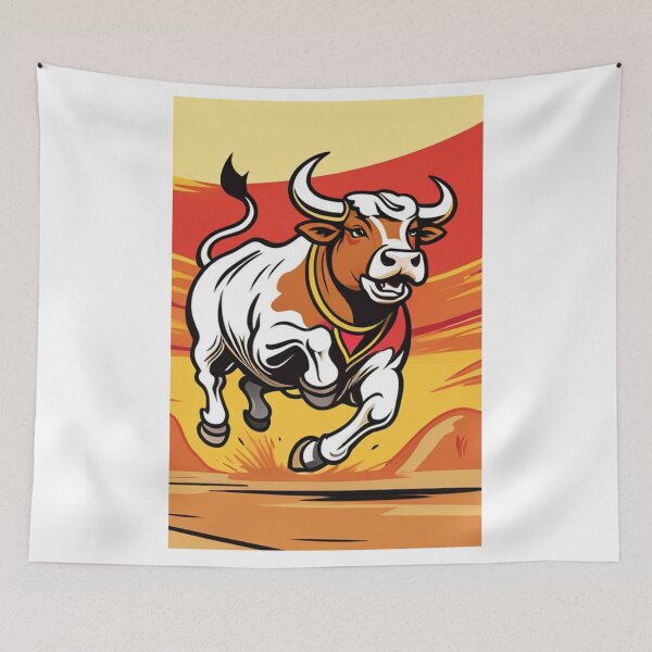 Item preview, Art - Stylized Bull, Expression of Raw Strength designed and sold by World-Pets.