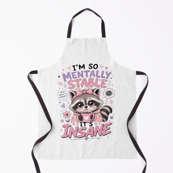Item preview, I’m So Mentally Stable It’s Insane Cute Raccoon T-Shirt – Kawaii Pastel Funny Graphic Tee designed and sold by Artimax-Studio.