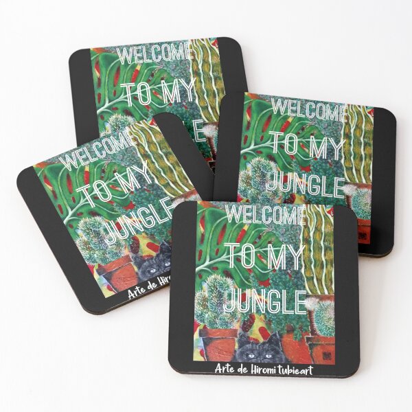 Item preview, Welcome to my jungle black cat - Oil painting art work designed and sold by tubieArtDesign.