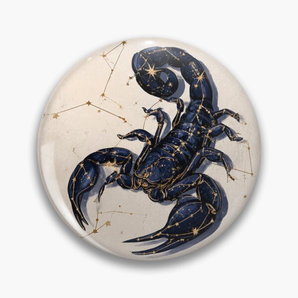 Item preview, Scorpio Zodiac Scorpion Astrology Celestial Constellation Gold Navy PNG designed and sold by MythicMood.