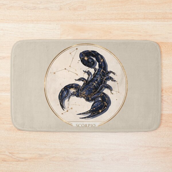 Item preview, Scorpio Zodiac Scorpion Astrology Celestial Constellation Gold Navy PNG designed and sold by MythicMood.