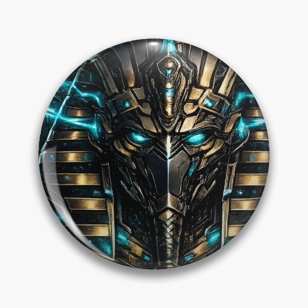 Item preview, Cyberpunk Pharaoh Mask Mecha Cybernetic Art designed and sold by RiteshCenter .