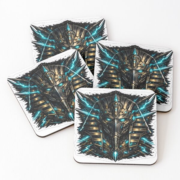 Item preview, Cyberpunk Pharaoh Mask Mecha Cybernetic Art designed and sold by RiteshCenter .
