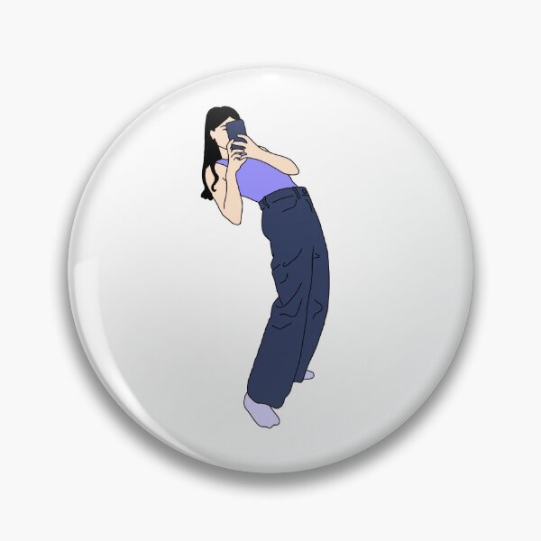 Item preview, Black-haired woman taking a selfie designed and sold by lorana-atelier.