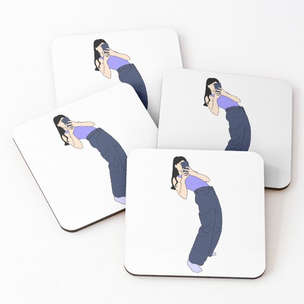 Item preview, Black-haired woman taking a selfie designed and sold by lorana-atelier.