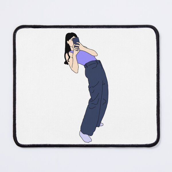 Item preview, Black-haired woman taking a selfie designed and sold by lorana-atelier.