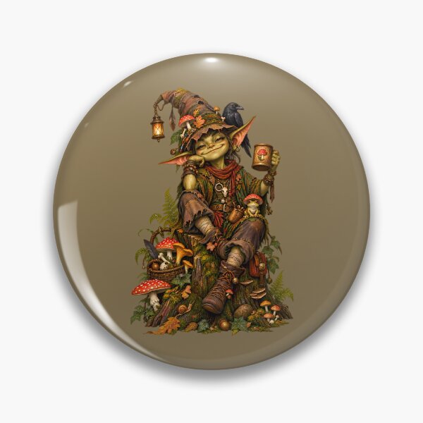 Item preview, Forest Goblin - Goblincore Fantasy Art designed and sold by Pickmash.