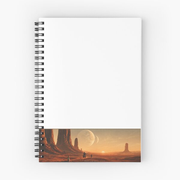 Item preview, Where Even Silence Travels - Retro Sci-Fi Desert Landscape designed and sold by WartonnoArt.