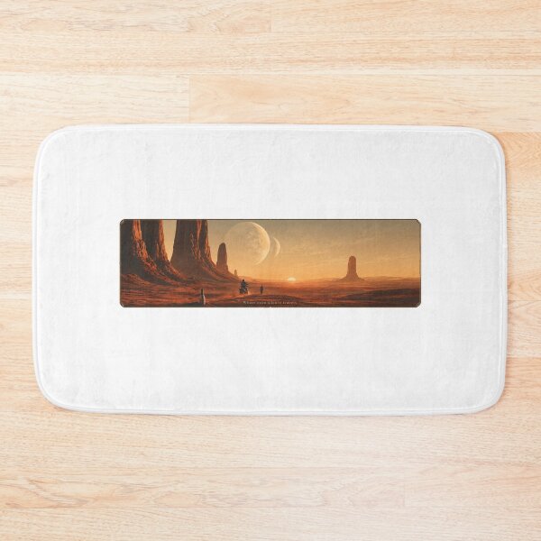 Item preview, Where Even Silence Travels - Retro Sci-Fi Desert Landscape designed and sold by WartonnoArt.