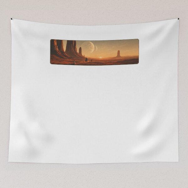 Item preview, Where Even Silence Travels - Retro Sci-Fi Desert Landscape designed and sold by WartonnoArt.
