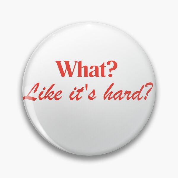 Item preview, What? Like It’s Hard? Red Sticker | Bold Law Student Aesthetic | Future Lawyer Quote designed and sold by JusticeForSale.