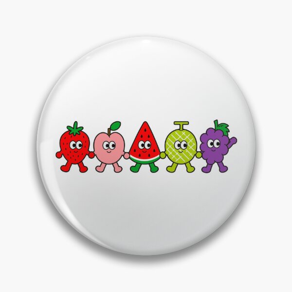 Item preview, Cute Fruit Friends Holding Hands designed and sold by cutepid.