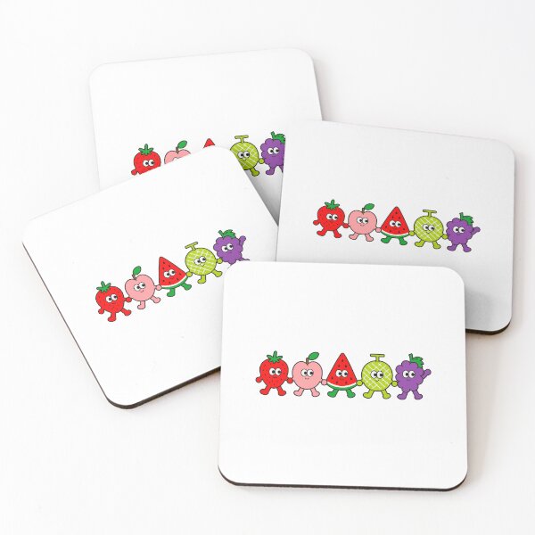 Item preview, Cute Fruit Friends Holding Hands designed and sold by cutepid.