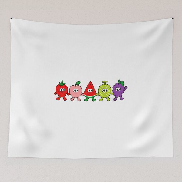 Item preview, Cute Fruit Friends Holding Hands designed and sold by cutepid.