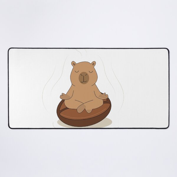 Item preview, Capybara Sitting in Coffee Bean Boat designed and sold by TatinkaArtskill.