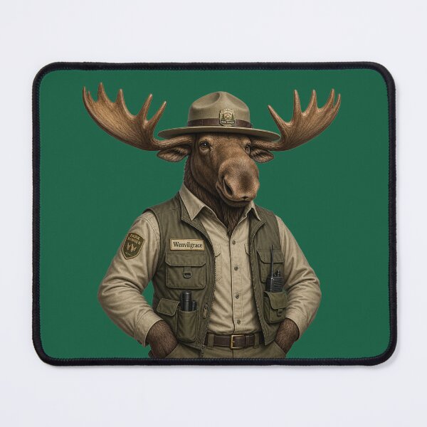 Item preview, Copy of Park Ranger Moose Gift designed and sold by Wenvilgrace.