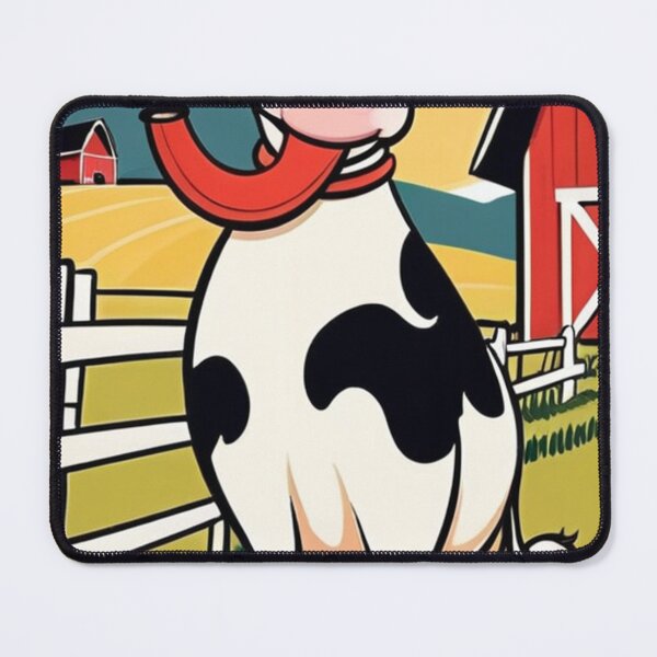 Item preview, Art - Stylized Cow Illustration, Retro Aesthetics of Dairy Products designed and sold by World-Pets.
