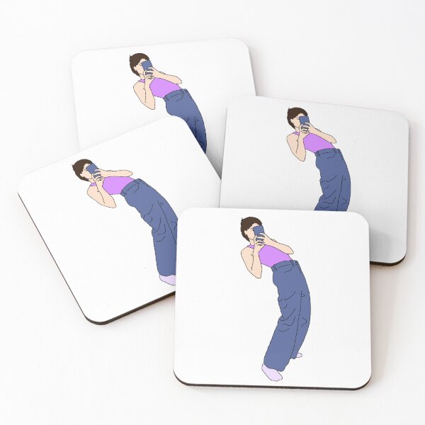 Item preview, Woman with short brown hair taking a selfie. designed and sold by lorana-atelier.