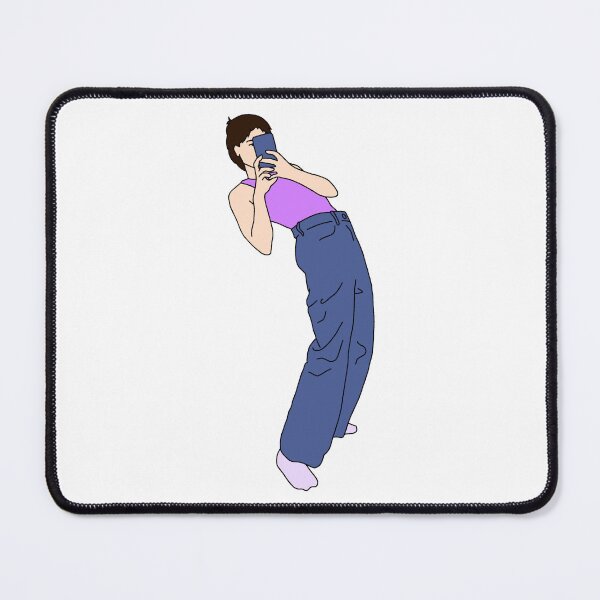 Item preview, Woman with short brown hair taking a selfie. designed and sold by lorana-atelier.