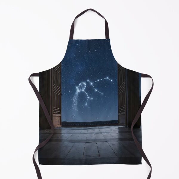Item preview, Aquarius Constellation over a Traditional Hanok: Nostalgic Starlight Night | Fine Art Print designed and sold by SOOstudio73.