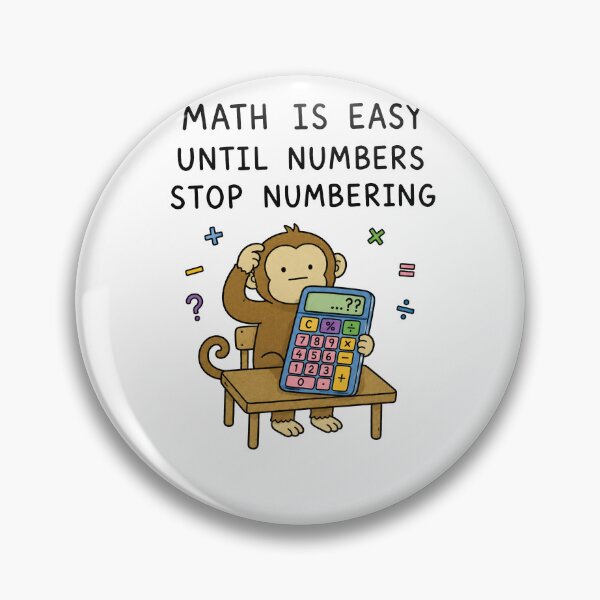 Item preview, Funny Math Monkey Cute Animal Meme Math Student Calculator designed and sold by MonkiFlipp.