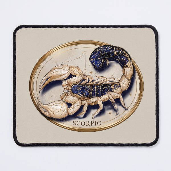 Item preview, Scorpio Zodiac Scorpion Astrology Celestial Constellation Gold Navy PNG designed and sold by MythicMood.