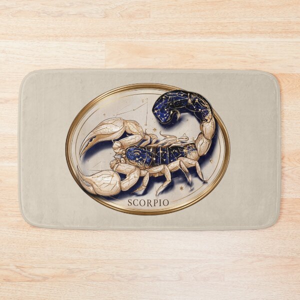 Item preview, Scorpio Zodiac Scorpion Astrology Celestial Constellation Gold Navy PNG designed and sold by MythicMood.