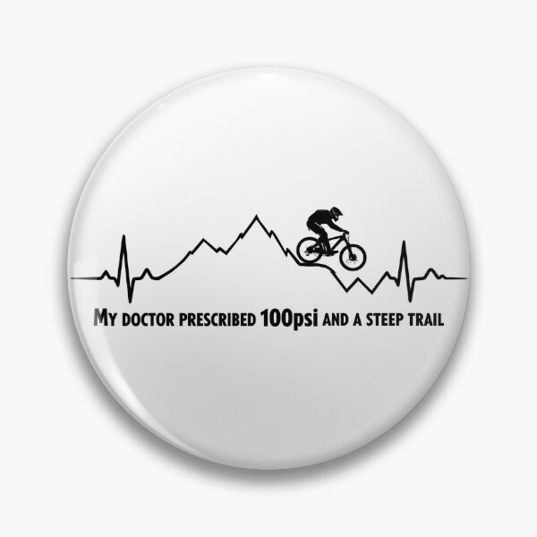 Item preview, Mountain bike ECG heartbeat MTB jump saying designed and sold by Pineapple-Tree.
