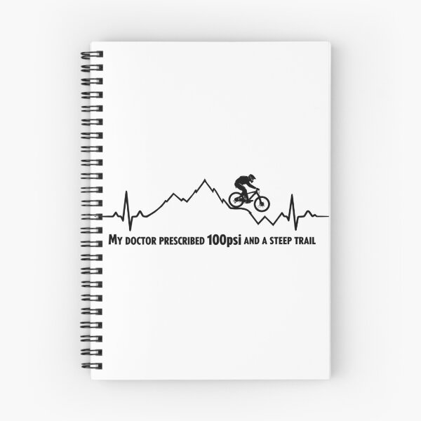 Item preview, Mountain bike ECG heartbeat MTB jump saying designed and sold by Pineapple-Tree.