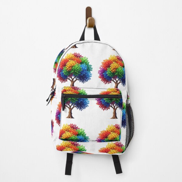 Item preview, Rainbow Tree of Life – Vibrant Multicolor Fantasy Tree designed and sold by Awarrie.