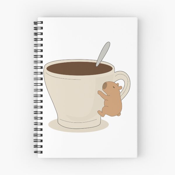 Item preview, Tiny Capybara Hugging Giant Coffee Cup designed and sold by TatinkaArtskill.