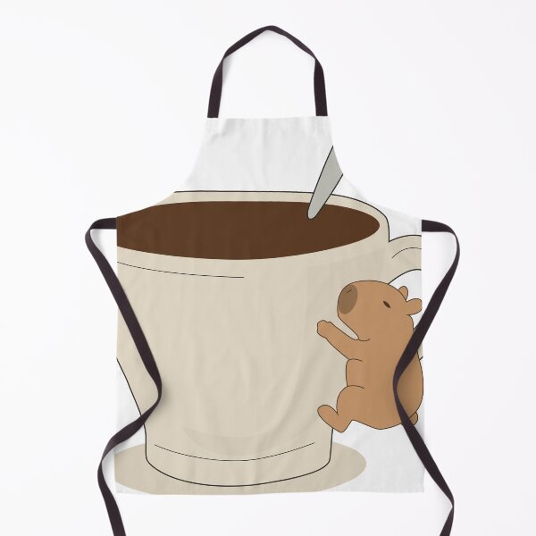 Item preview, Tiny Capybara Hugging Giant Coffee Cup designed and sold by TatinkaArtskill.