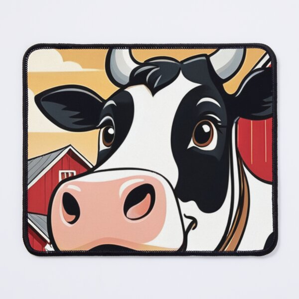 Item preview, Art - Stylized Dairy Cow, Cheerful Animal Portrait designed and sold by World-Pets.