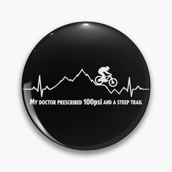Item preview, Mountain bike ECG heartbeat MTB jump saying designed and sold by Pineapple-Tree.