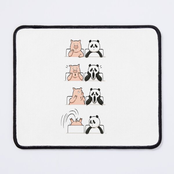 Item preview, Cute Pig and Panda Reaction Meme – Funny Animal Expressions Cartoon designed and sold by waikibi ⭐⭐⭐⭐.