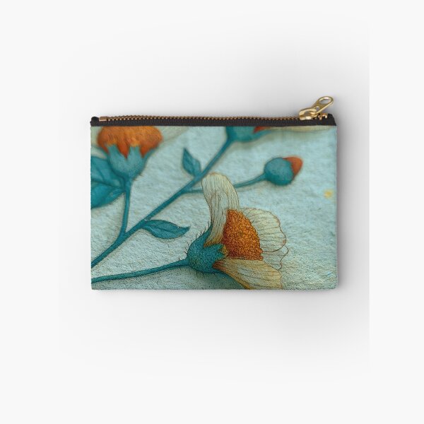 Item preview, Rustic Autumn Wildflowers – Teal & Orange Botanical designed and sold by KAM-KAM-STORE.
