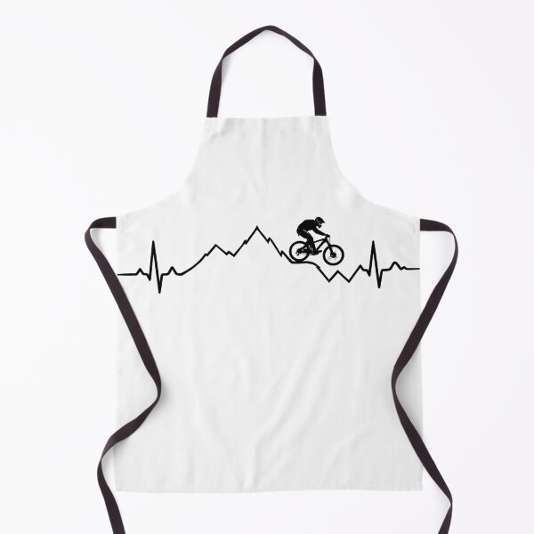 Item preview, Mountain bike ECG heartbeat MTB mountains jump designed and sold by Pineapple-Tree.