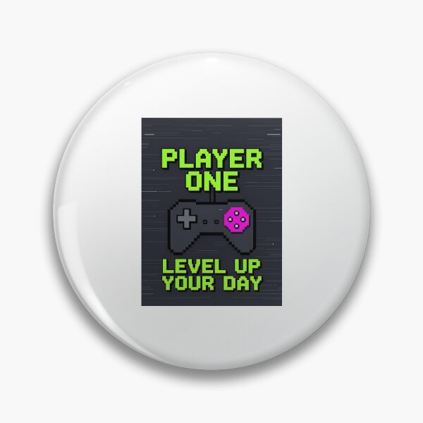 Item preview, Player One Retro Gaming Poster: Level Up Your Day designed and sold by FestivityFinds.