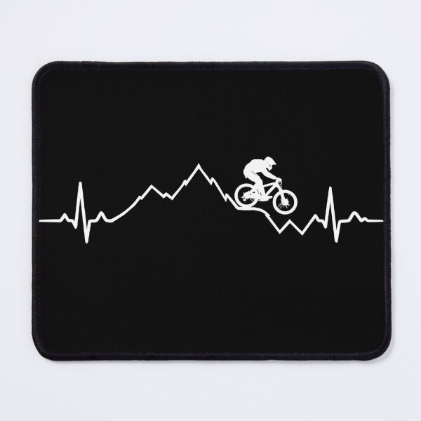 Item preview, Mountain bike ECG heartbeat MTB mountains jump designed and sold by Pineapple-Tree.